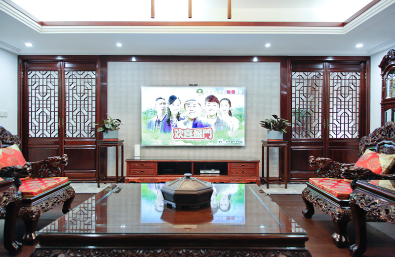 中式格子門實(shí)景